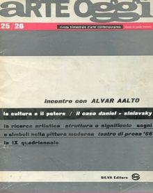 ARTE OGGI, rivista trimestrale di arte contemporanea - 1966 - annata completa ( fasc. n.25/26 ( g...