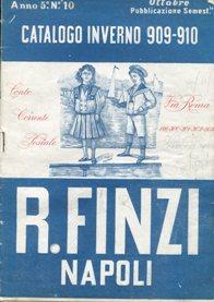 FINZI - NAPOLI, confezioni per bambini - 1909-1910, Portici (Na), Tip. DellaTorre, 1909