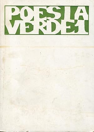 POESIA VERDE, antologia periodica NUMERO ZERO, Roma, Editrice Poesia verde, 1970