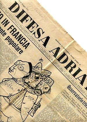 DIFESA ADRIATICA, settimanale dei giuliani e dei dalmati 1953-1956 - 3 giornali, Roma, Difesa adr...