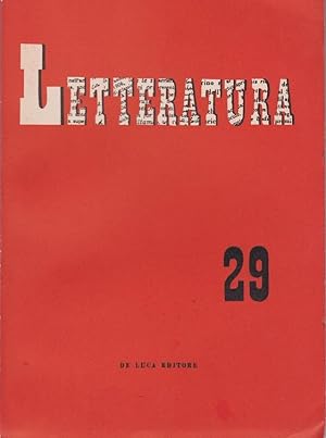 LETTERATURA, (terza serie) 1953-1960 rivista di lettere e di arte contemporanea 8 annate in seque...