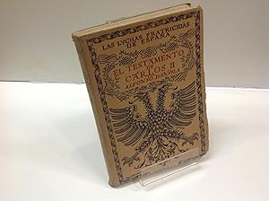 Imagen del vendedor de EL TESTAMENTO DE CARLOS II ALFONSO DANVILA a la venta por LIBRERIA ANTICUARIA SANZ