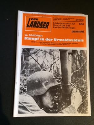 Imagen del vendedor de Der Landser - Nr. 1751: Kampf in der Urwaldwildnis a la venta por Bookstore-Online