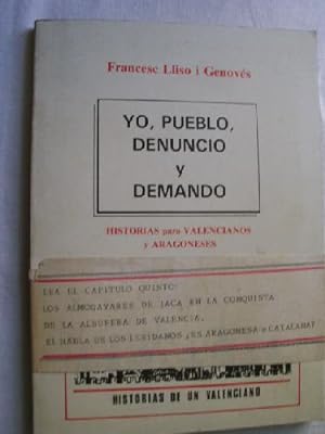 Imagen del vendedor de YO, PUEBLO, DENUNCIO Y DEMANDO a la venta por Librera Maestro Gozalbo