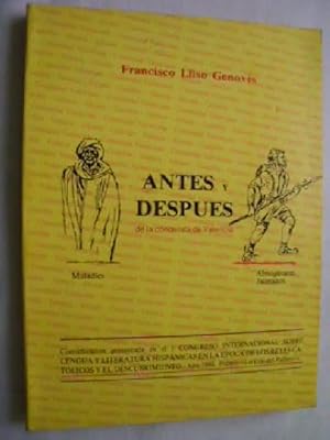 Imagen del vendedor de ANTES Y DESPUS DE LA CONQUISTA DE VALENCIA a la venta por Librera Maestro Gozalbo