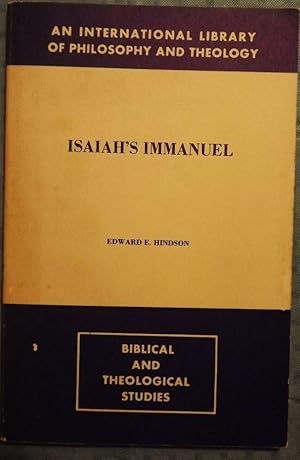 Bild des Verkufers fr ISAIAH'S IMMANUEL zum Verkauf von Antic Hay Books