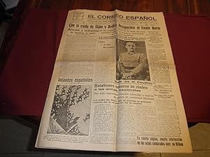 El Correo Español. Nº 93 Bilbao, viernes 22 de Octubre de 1937. Con la caida de Gijon y Aviles de...
