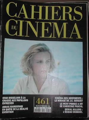 Cahiers du cinéma-N° 461. Iosseliani. Kiarostami. Guiguet. Christine Pascal. Sérial killers. Crit...