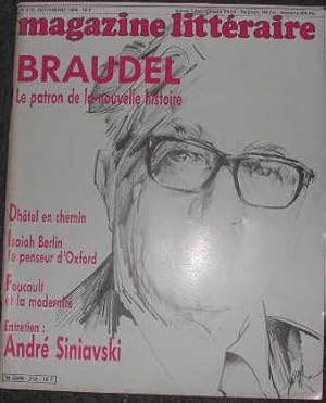 Magazine littéraire-N° 212. Braudel, le patron de la nouvelle histoire.