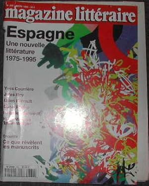 Magazine littéraire-N° 330. Espagne, une nouvelle littérature (1975-1995).