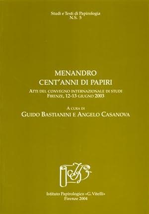 Imagen del vendedor de Menandro: cent'anni di papiri. a la venta por FIRENZELIBRI SRL