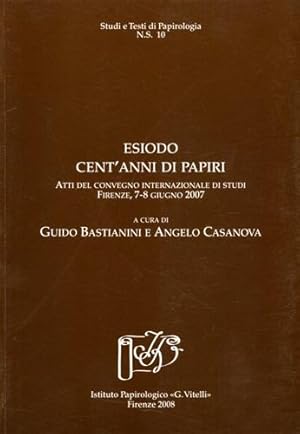 Bild des Verkufers fr Esiodo: cent'anni di papiri. zum Verkauf von FIRENZELIBRI SRL