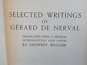 Seller image for Selected Writings of Gerard de Nerval for sale by Dela Duende Books