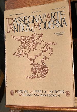 RASSEGNA D'ARTE ANTICA E MODERNA - 1914-1922 TUTTO IL PUBBLICATO (con VITA D'ARTE), Milano, Alfie...