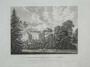 Original Antique Engraving Illustrating a View of Picton Castle in Pembrokeshire the Seat of the ...