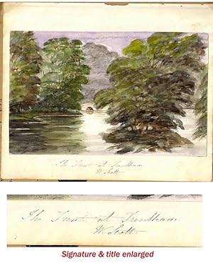 William Scott "The Trent a Trentham" (SIGNED original watercolor)