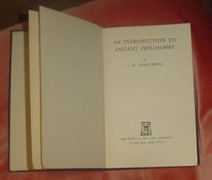 Imagen del vendedor de An Introduction to Ancient Philosophy a la venta por Makovski Books