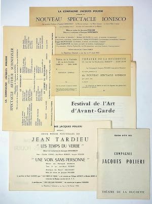 Image du vendeur pour POLIERI : 6 documents originaux 1953 - 1956. mis en vente par Librairie-Galerie Emmanuel Hutin