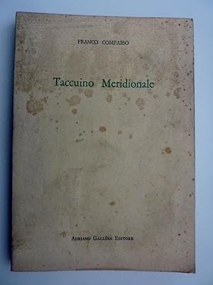 Immagine del venditore per TACCUINO MERIDIONALE. Presentazione di Raffaello Franchini" venduto da Historia, Regnum et Nobilia