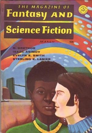 Seller image for The Magazine Of Fantasy And Science Fiction March 1969 -Benji's Pencil, An Affair with Genius, The Leftovers, After Enfer, Party Night, The Day the Wind Died, Galliope and Gherkin and the Yankee Doodle Thing, Just Right for sale by Nessa Books