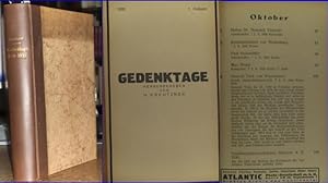 Gedenktage. [ später: Gedenktage-Kalender]. Herausgegeben von H. Kreutzner. 1930, 1. Halbjahr - 1...