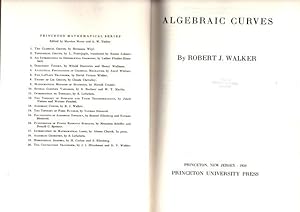 Seller image for Algebraic Curves. (Princeton Mathematical Series. no. 13.) for sale by SEVERNBOOKS