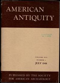 Bild des Verkufers fr The Gallina Architectural Forms in American Antiquity Volume XIV, Number 1 zum Verkauf von The Book Collector, Inc. ABAA, ILAB