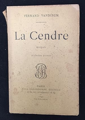 Seller image for La Cendre for sale by LibrairieLaLettre2