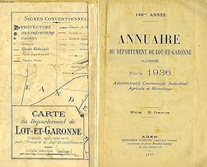 Imagen del vendedor de ANNUAIRE DU DEPARTEMENT DE LOT-ET-GARONNE ILLUSTRE, POUR 1936 a la venta por Le-Livre