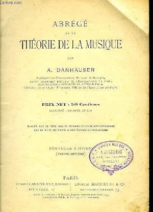 Abrégé de la théorie de la musique - Danhauser 