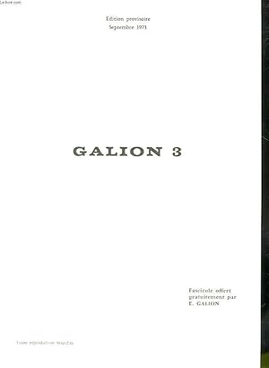 Seller image for GALION 3 for sale by Le-Livre