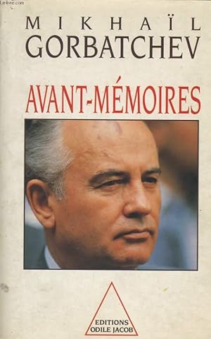 Image du vendeur pour AVANT-MEMOIRES mis en vente par Le-Livre