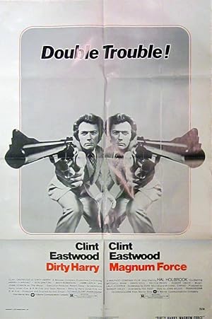 Dirty Harry/ Magnum Force - Original One Sheet Double Feature Movie Poster (1975)