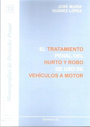 Imagen del vendedor de TRATAMIENTO PENAL HURTO Y ROBO de uso de VEHICULOS A MOTOR a la venta por TERAN LIBROS