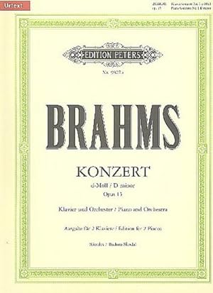 Bild des Verkufers fr Konzert Nr. 1 d-Moll op. 15 fr Klavier und Orchester, Ausgabe fr 2 Klaviere zum Verkauf von BuchWeltWeit Ludwig Meier e.K.