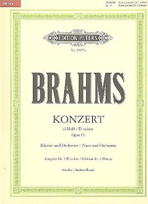 Bild des Verkufers fr Konzert Nr. 1 d-Moll op. 15 fr Klavier und Orchester, Ausgabe fr 2 Klaviere zum Verkauf von Rheinberg-Buch Andreas Meier eK