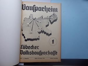 Bausparheim. Mitteilungsblatt der Lübecker Bausparkassen G.m.b.H. Lübeck. 9. Jahrgang 1938 Heft 1...