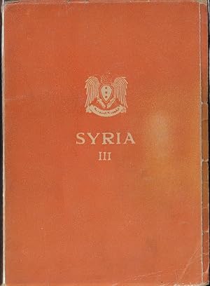 Bild des Verkufers fr SYRIA III Social and Cultural zum Verkauf von ART...on paper - 20th Century Art Books