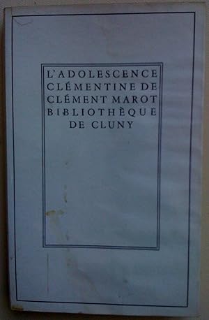 Immagine del venditore per L'Adolescence de Clmentine venduto da Claudine Bouvier