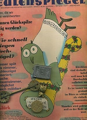 Eulenspiegel. Wochenzeitschrift für Satire und Humor. Vollständiger ? 3o / 38 Jahrgang 1983 , 52 ...