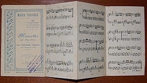 Imagen del vendedor de Minuetto per Pianoforte del Cav. Giovanni Tarditi Uff. M.o Capo Musica 78 Fanteria. a la venta por Studio Bibliografico Antonio Zanfrognini