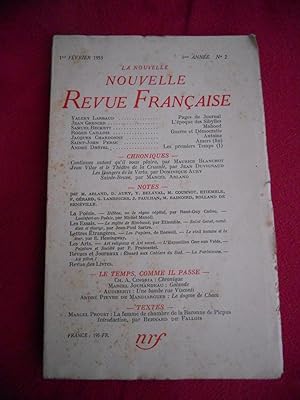 Immagine del venditore per La nouvelle Nouvelle Revue Francaise - 1ere annee n 2 venduto da Frederic Delbos