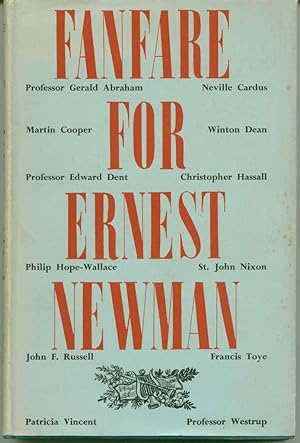 Image du vendeur pour Fanfare for Ernest Newman mis en vente par Book Dispensary