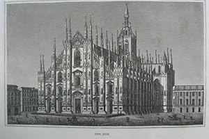 Bild des Verkufers fr Der Dom. Kupferstich aus C. Strahlheim "Die Wundermappe oder smmtliche Kunst- und Natur-Wunder des ganzen Erdballs". Frankfurt a. M. 1835, 11 x 17,5 cm zum Verkauf von Antiquariat Johannes Mller