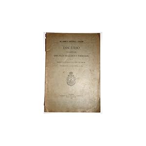 Imagen del vendedor de Discurso ledo por el secretario general Don ., en la sesin inaugural del curso 1898-99 celebrada el 30 de noviembre de 1898 a la venta por Librera Salamb