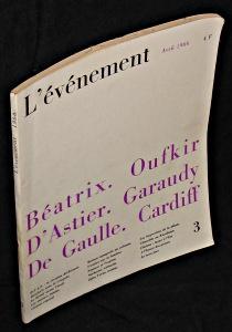 Seller image for L'vnement. Avril 1966. N3 for sale by Abraxas-libris