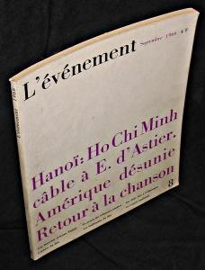 Seller image for L'vnement. Septembre 1966. N8 for sale by Abraxas-libris
