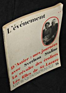 Seller image for L'vnement. Mai 1967. N16 for sale by Abraxas-libris