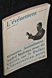 Seller image for L'vnement. Aot - Septembre 1967. N19-20 for sale by Abraxas-libris