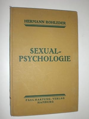 Bild des Verkufers fr Monographien zur Sexualwissenschaft. II. Band. Sexualpsychologie. zum Verkauf von Stefan Kpper